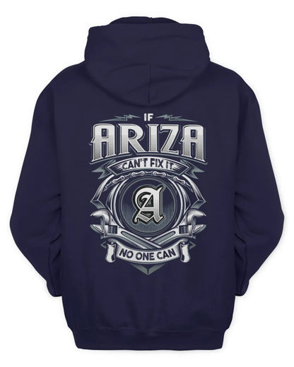 ARIZA AP81-K4-626 - Personalized Ahmed Quote Apparel “If Ahmed Can't Fix It, No One Can” - Unisex Hoodie - Navy