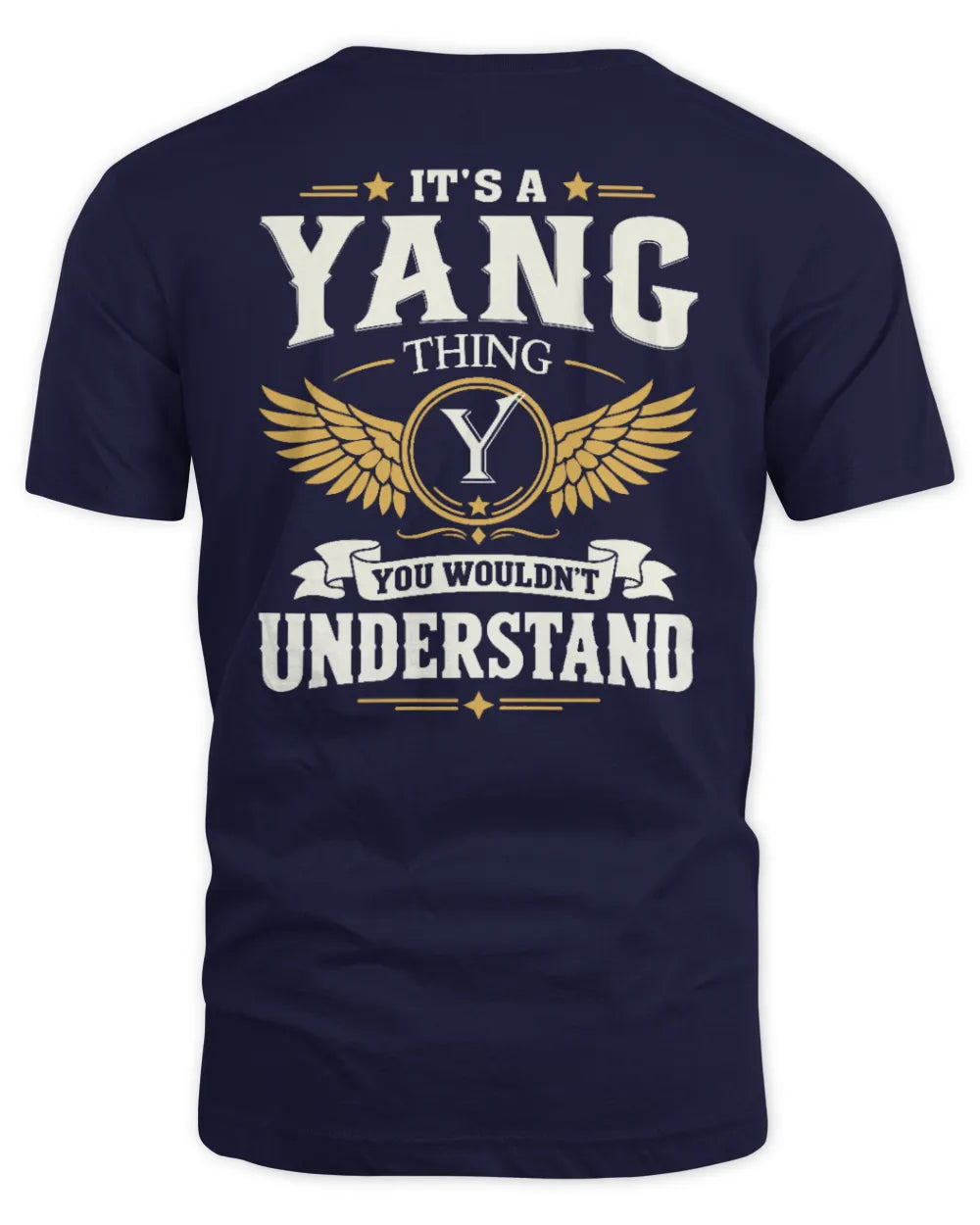 YANG KT06-M008 It’s a [NAME] Thing – You Wouldn’t Understand | Personalized Vintage T-Shirt - Unisex Standard T-Shirt - Navy