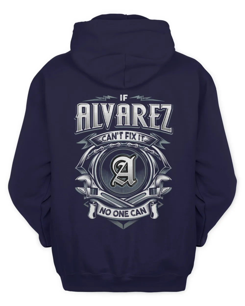 ALVAREZ AP81-K4-626 - Personalized Ahmed Quote Apparel “If Ahmed Can't Fix It, No One Can” - Unisex Hoodie - Navy