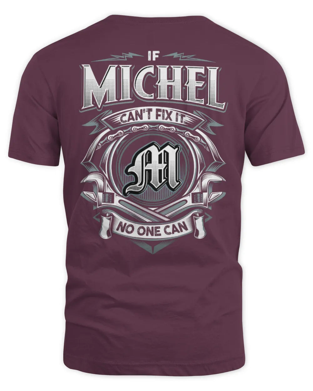 MICHEL AP81-K4-626 - Personalized Ahmed Quote Apparel “If Ahmed Can't Fix It, No One Can” - Unisex Standard T-Shirt - Maroon