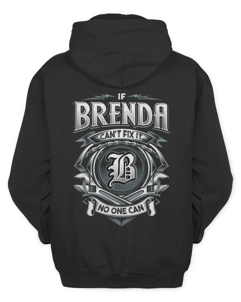 BRENDA AP81-K4-626 - Personalized Ahmed Quote Apparel “If Ahmed Can't Fix It, No One Can” - Unisex Hoodie - Black