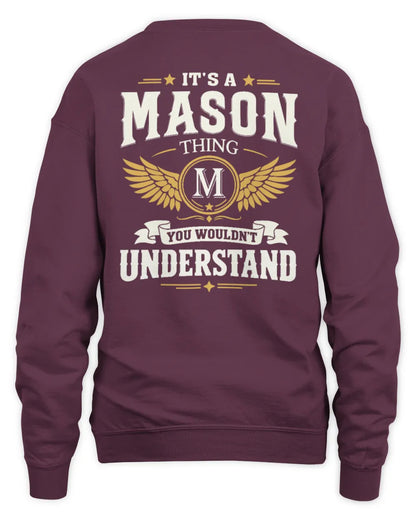 MASON KT06-M008 It’s a [NAME] Thing – You Wouldn’t Understand | Personalized Vintage T-Shirt - Unisex Sweatshirt - Maroon