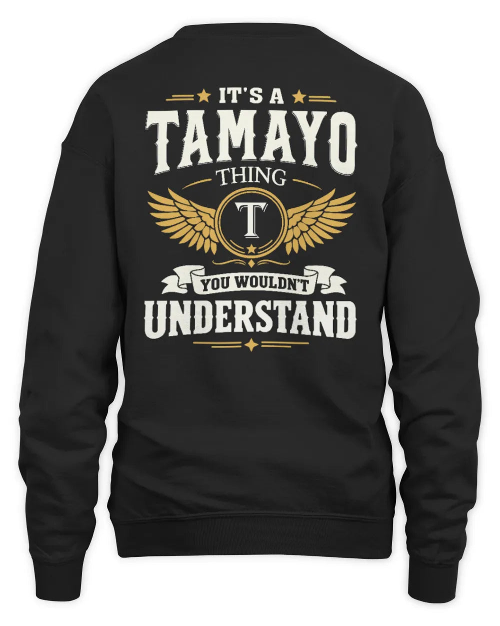 TAMAYO KT06-M008 It’s a [NAME] Thing – You Wouldn’t Understand | Personalized Vintage T-Shirt - Unisex Sweatshirt - Black