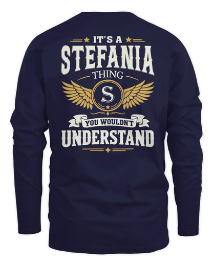 STEFANIA KT06-M008 It’s a [NAME] Thing – You Wouldn’t Understand | Personalized Vintage T-Shirt - Men's Long Sleeved T-Shirt - Navy