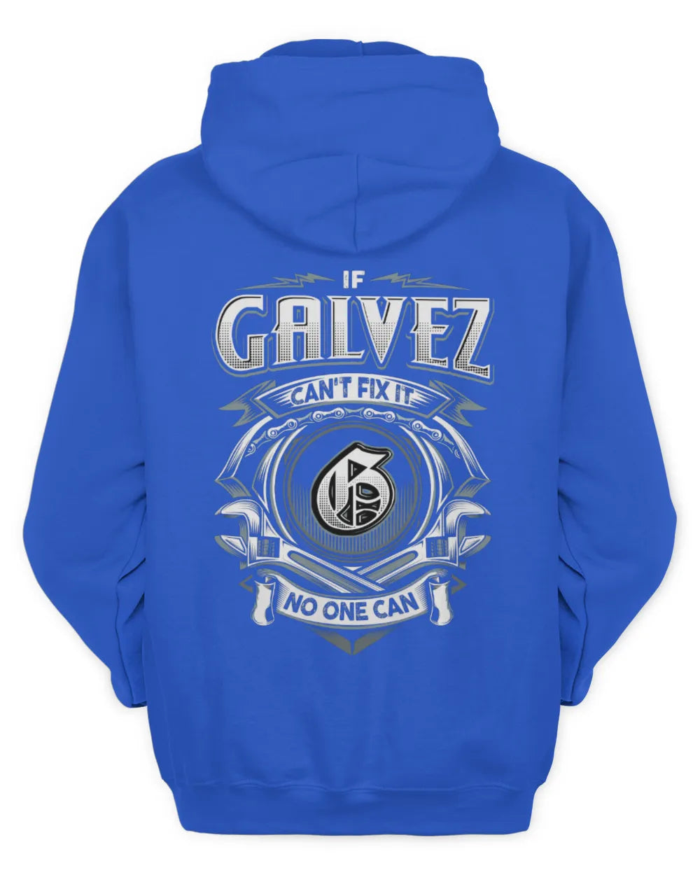 GALVEZ AP81-K4-626 - Personalized Ahmed Quote Apparel “If Ahmed Can't Fix It, No One Can” - Unisex Hoodie - Royal