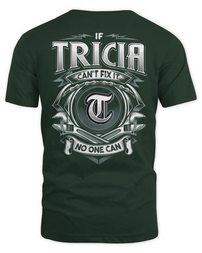 TRICIA AP81-K4-626 - Personalized Ahmed Quote Apparel “If Ahmed Can't Fix It, No One Can” - Unisex Standard T-Shirt - Forest Green