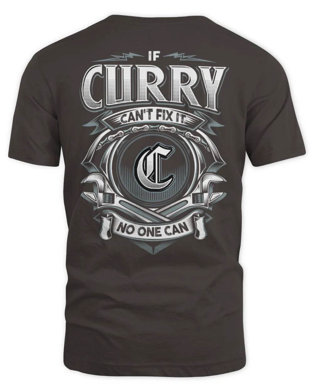 CURRY AP81-K4-626 - Personalized Ahmed Quote Apparel “If Ahmed Can't Fix It, No One Can” - Unisex Standard T-Shirt - Dark Chocolate