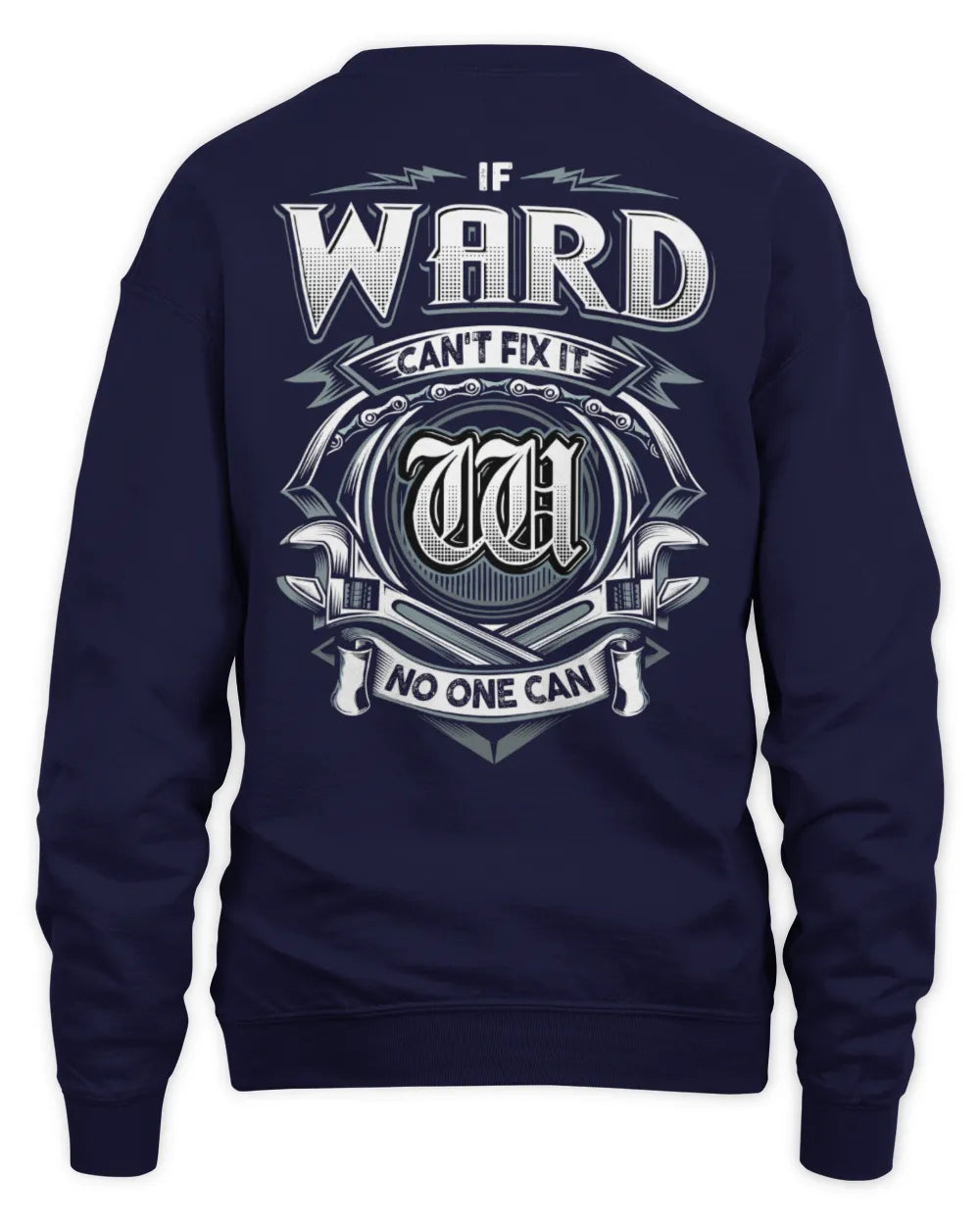WARD AP81-K4-626 - Personalized Ahmed Quote Apparel “If Ahmed Can't Fix It, No One Can” - Unisex Sweatshirt - Navy