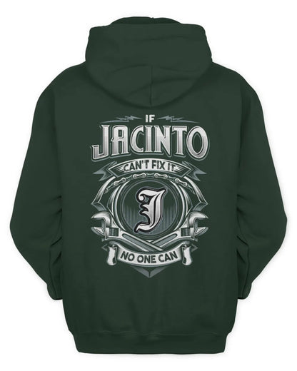 JACINTO AP81-K4-626 - Personalized Ahmed Quote Apparel “If Ahmed Can't Fix It, No One Can” - Unisex Hoodie - Forest Green