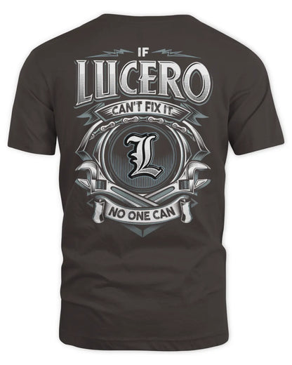 LUCERO AP81-K4-626 - Personalized Ahmed Quote Apparel “If Ahmed Can't Fix It, No One Can” - Unisex Standard T-Shirt - Dark Chocolate