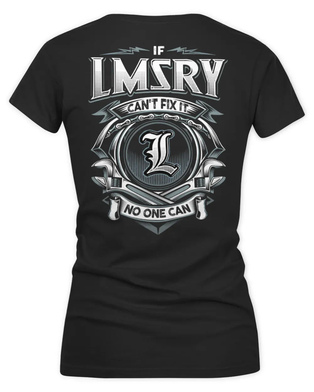 LMSRY AP81-K4-626 - Personalized Ahmed Quote Apparel “If Ahmed Can't Fix It, No One Can” - Women's V-Neck T-Shirt - Black