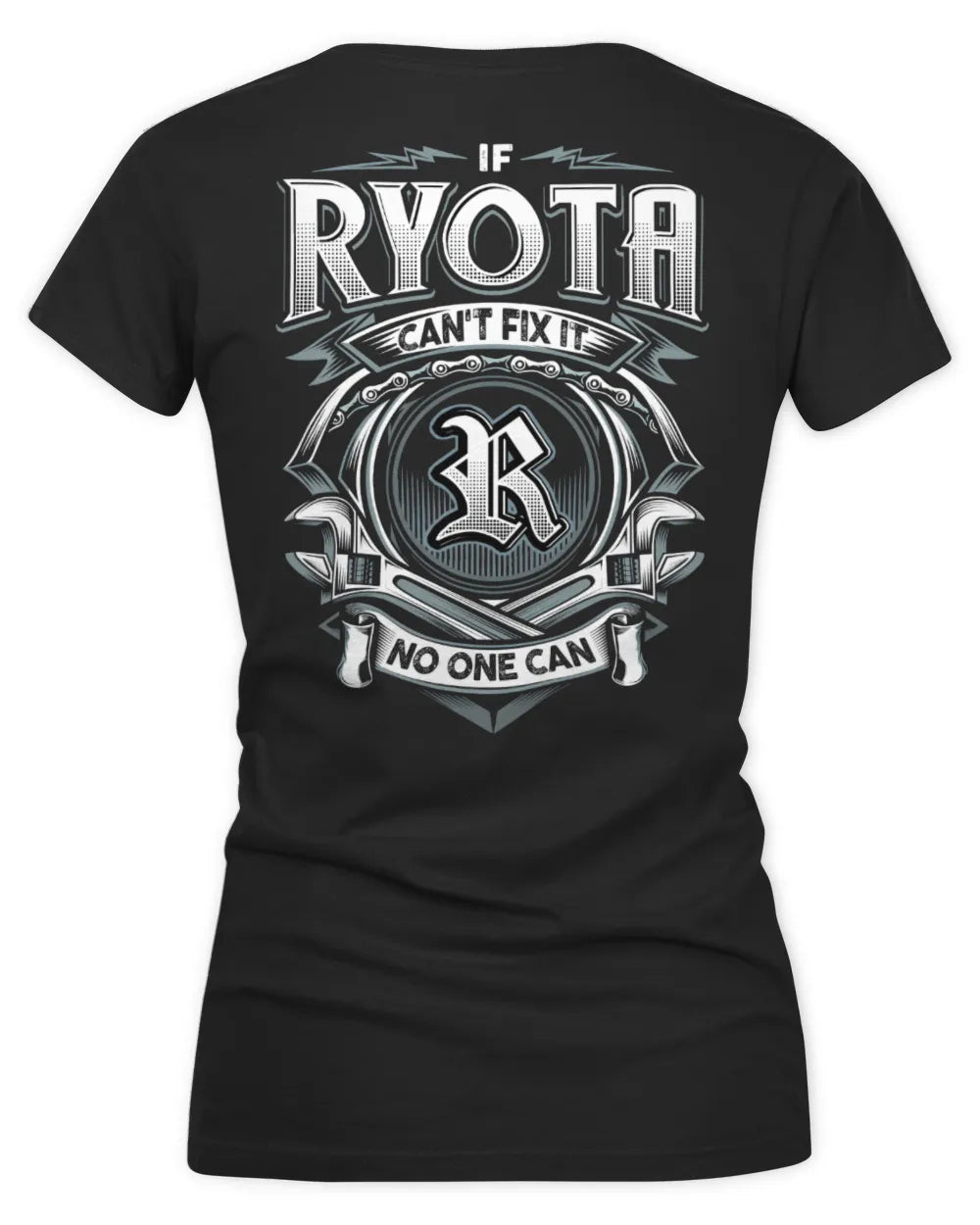 RYOTA AP81-K4-626 - Personalized Ahmed Quote Apparel “If Ahmed Can't Fix It, No One Can” - Women's V-Neck T-Shirt - Black
