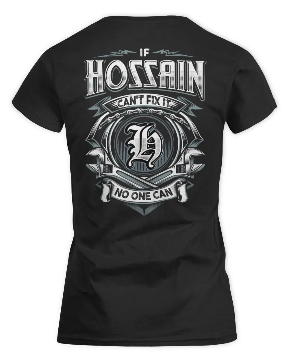 HOSSAIN AP81-K4-626 - Personalized Ahmed Quote Apparel “If Ahmed Can't Fix It, No One Can” - Women's Standard T-Shirt - Black