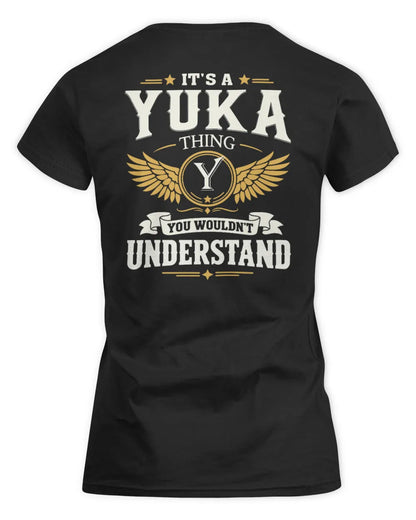 YUKA KT06-M008 It’s a [NAME] Thing – You Wouldn’t Understand | Personalized Vintage T-Shirt - Women's Standard T-Shirt - Black