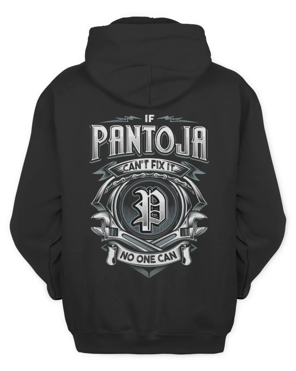PANTOJA AP81-K4-626 - Personalized Ahmed Quote Apparel “If Ahmed Can't Fix It, No One Can” - Unisex Hoodie - Black
