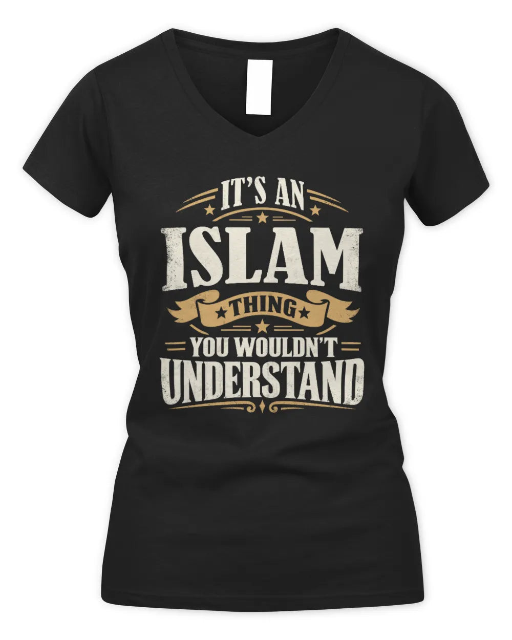 ISLAM P08 TH51 - Personalized “It’s a/an [NAME] Thing – You Wouldn’t Understand” Shirt - Women's V-Neck T-Shirt - Black