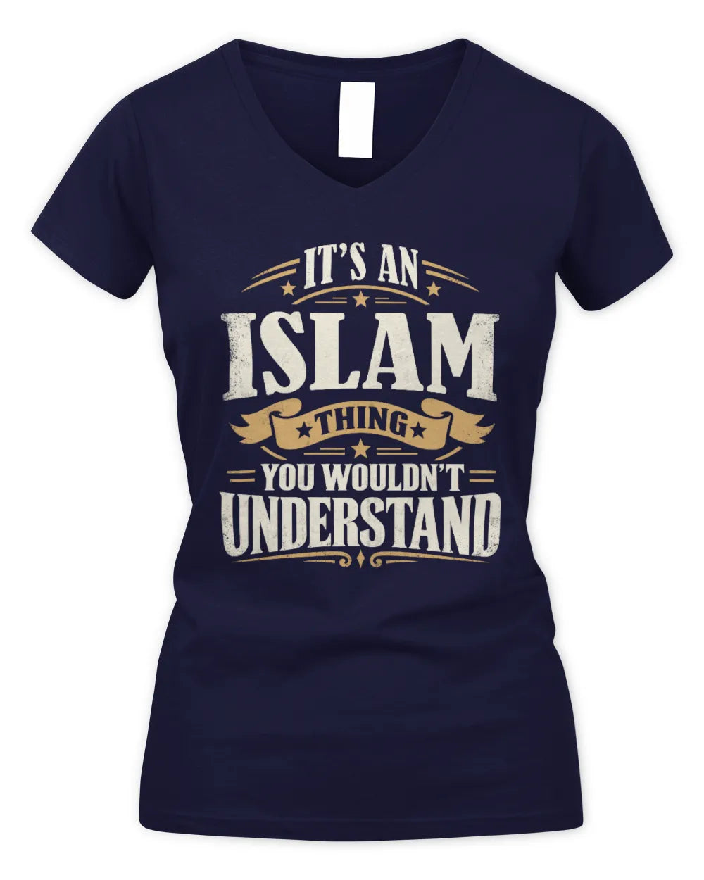 ISLAM P08 TH51 - Personalized “It’s a/an [NAME] Thing – You Wouldn’t Understand” Shirt - Women's V-Neck T-Shirt - Navy