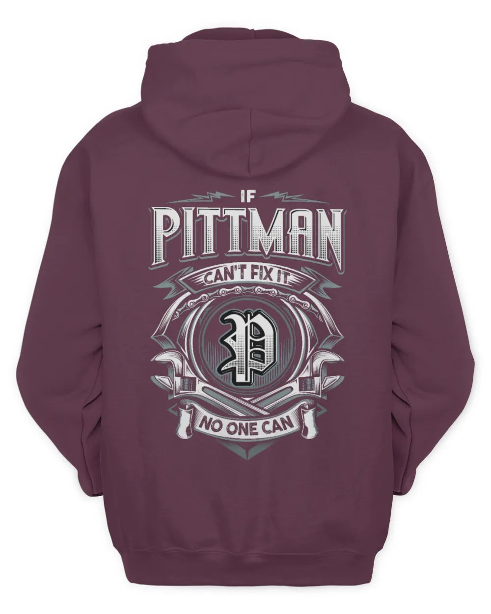 PITTMAN AP81-K4-626 - Personalized Ahmed Quote Apparel “If Ahmed Can't Fix It, No One Can” - Unisex Hoodie - Maroon