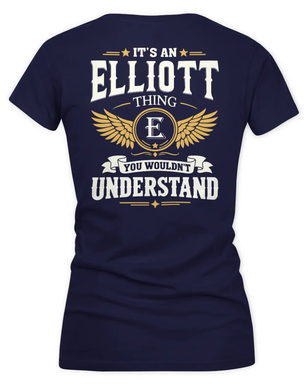 ELLIOTT KT06-M008 It’s a [NAME] Thing – You Wouldn’t Understand | Personalized Vintage T-Shirt - Women's V-Neck T-Shirt - Navy