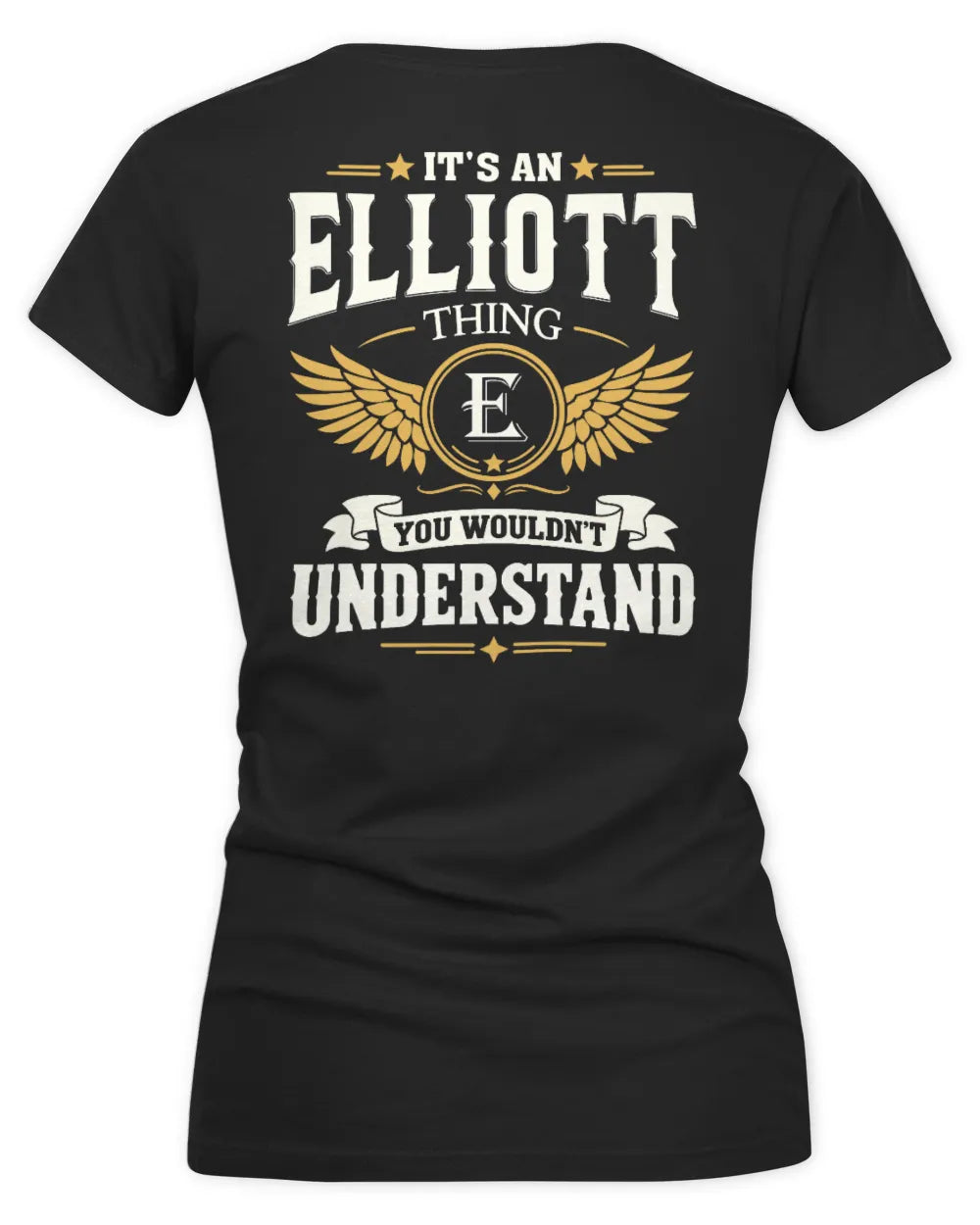 ELLIOTT KT06-M008 It’s a [NAME] Thing – You Wouldn’t Understand | Personalized Vintage T-Shirt - Women's V-Neck T-Shirt - Black
