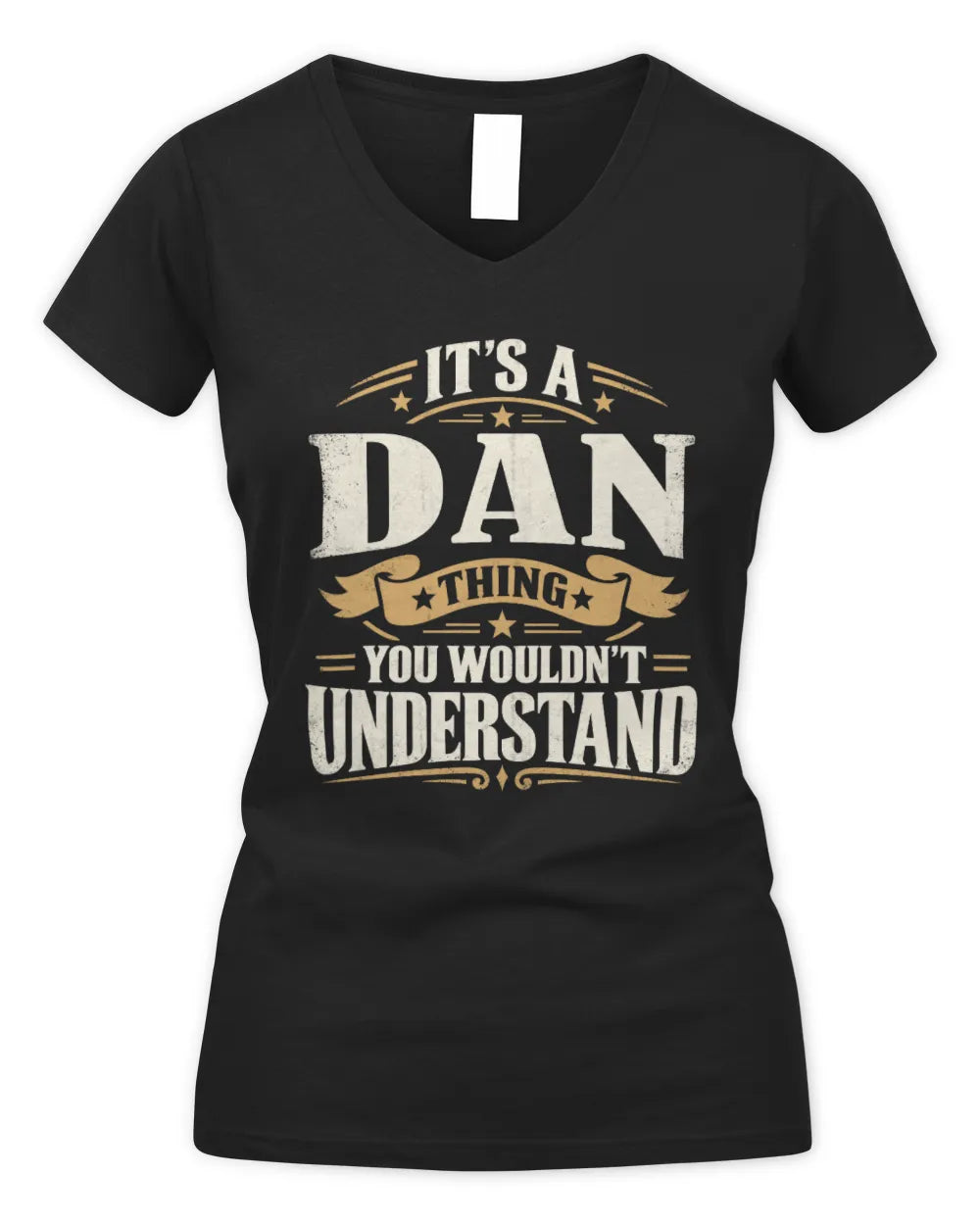 DAN P08 TH51 - Personalized “It’s a/an [NAME] Thing – You Wouldn’t Understand” Shirt - Women's V-Neck T-Shirt - Black