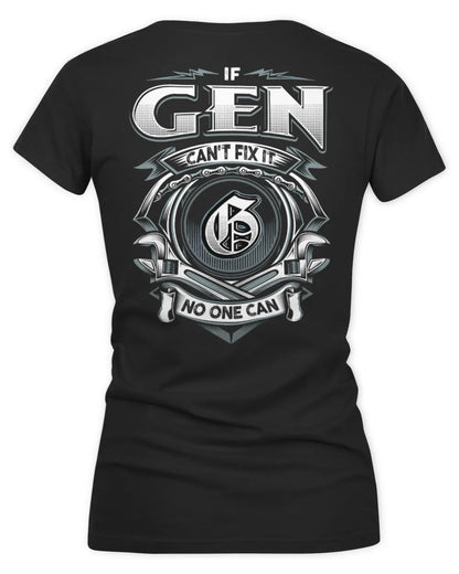 GEN AP81-K4-626 - Personalized Ahmed Quote Apparel “If Ahmed Can't Fix It, No One Can” - Women's V-Neck T-Shirt - Black