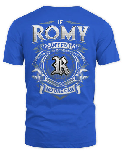ROMY AP81-K4-626 - Personalized Ahmed Quote Apparel “If Ahmed Can't Fix It, No One Can” - Unisex Standard T-Shirt - Royal