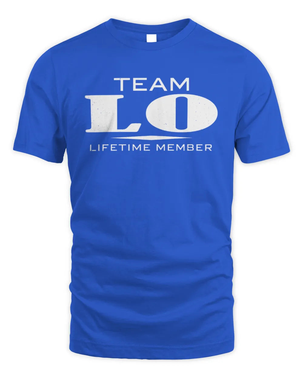 LO BL62-K4-128 - Personalized “Team NAME Lifetime Member” - Unisex Standard T-Shirt - Royal