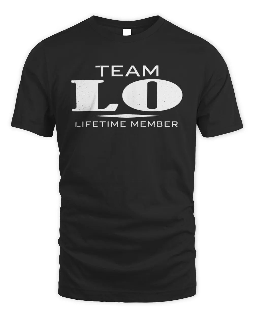 LO BL62-K4-128 - Personalized “Team NAME Lifetime Member” - Unisex Standard T-Shirt - Black