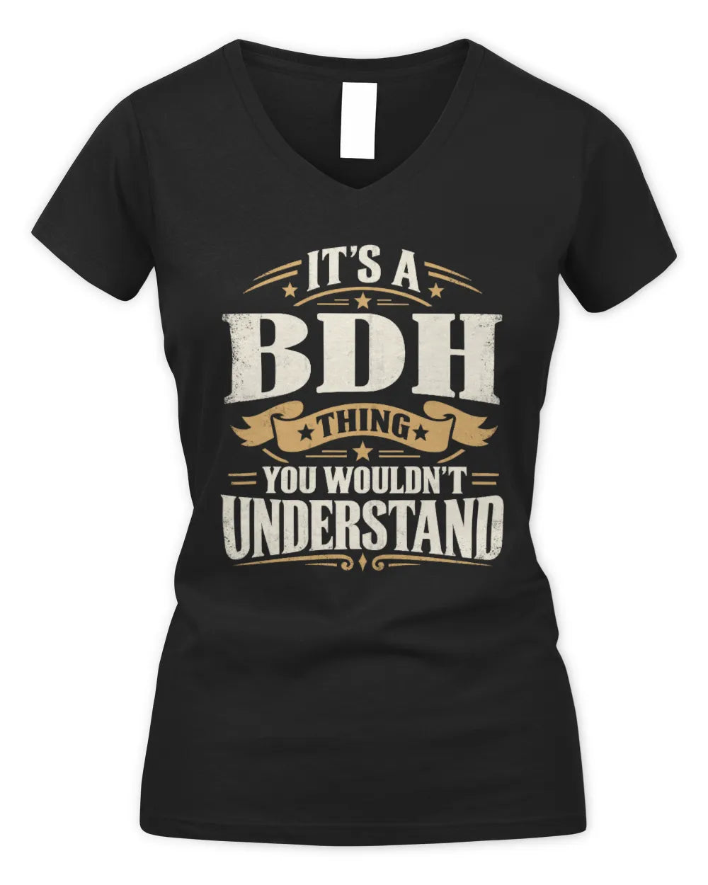 BDH P08 TH51 - Personalized “It’s a/an [NAME] Thing – You Wouldn’t Understand” Shirt - Women's V-Neck T-Shirt - Black