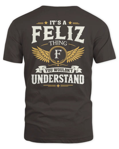 FELIZ KT06-M008 It’s a [NAME] Thing – You Wouldn’t Understand | Personalized Vintage T-Shirt - Unisex Standard T-Shirt - Dark Chocolate
