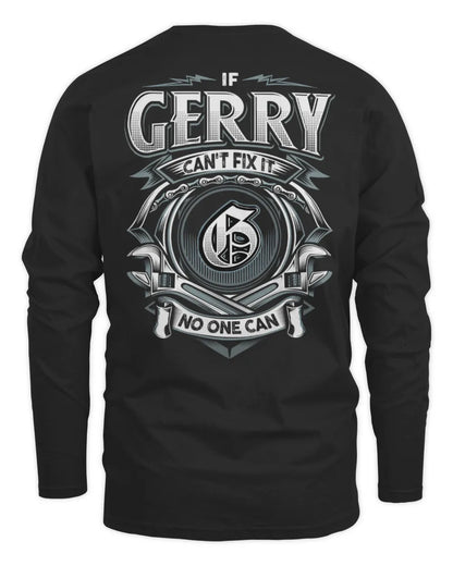 GERRY AP81-K4-626 - Personalized Ahmed Quote Apparel “If Ahmed Can't Fix It, No One Can” - Men's Long Sleeved T-Shirt - Black