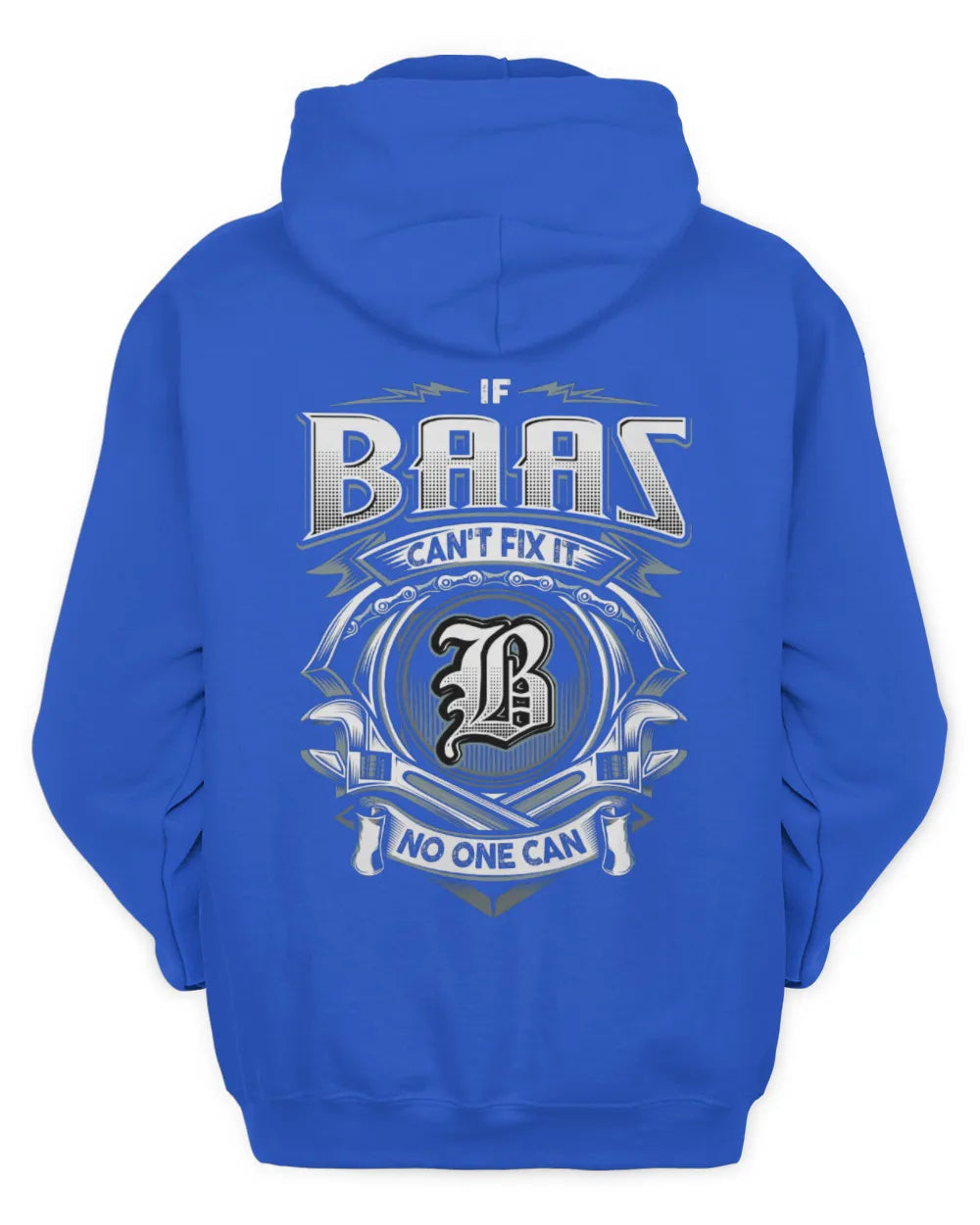 BAAS AP81-K4-626 - Personalized Ahmed Quote Apparel “If Ahmed Can't Fix It, No One Can” - Unisex Hoodie - Royal