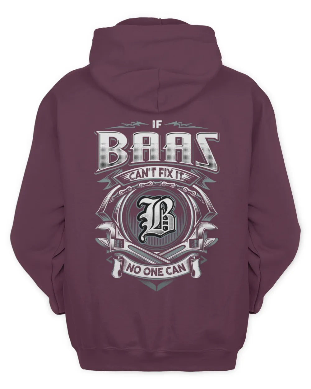 BAAS AP81-K4-626 - Personalized Ahmed Quote Apparel “If Ahmed Can't Fix It, No One Can” - Unisex Hoodie - Maroon