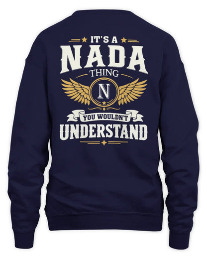 NADA KT06-M008 It’s a [NAME] Thing – You Wouldn’t Understand | Personalized Vintage T-Shirt - Unisex Sweatshirt - Navy