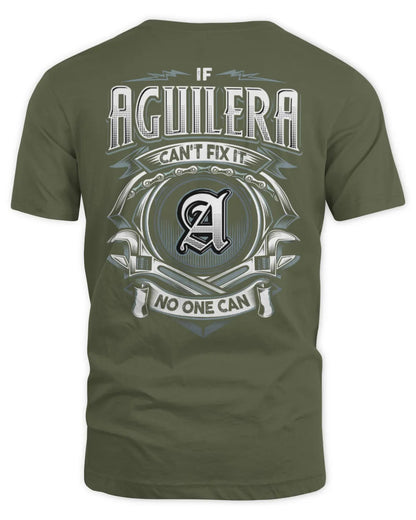AGUILERA AP81-K4-626 - Personalized Ahmed Quote Apparel “If Ahmed Can't Fix It, No One Can” - Unisex Standard T-Shirt - Military Green