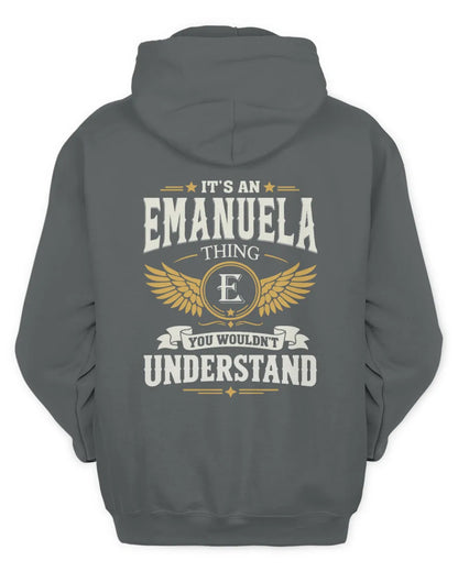 EMANUELA KT06-M008 It’s a [NAME] Thing – You Wouldn’t Understand | Personalized Vintage T-Shirt - Unisex Hoodie - Charcoal