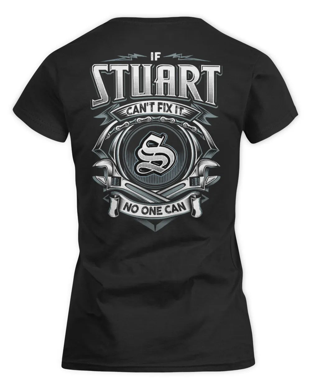 STUART AP81-K4-626 - Personalized Ahmed Quote Apparel “If Ahmed Can't Fix It, No One Can” - Women's Standard T-Shirt - Black