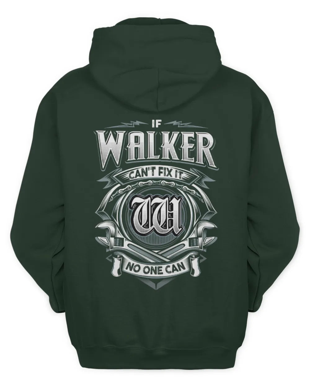 WALKER AP81-K4-626 - Personalized Ahmed Quote Apparel “If Ahmed Can't Fix It, No One Can” - Unisex Hoodie - Forest Green