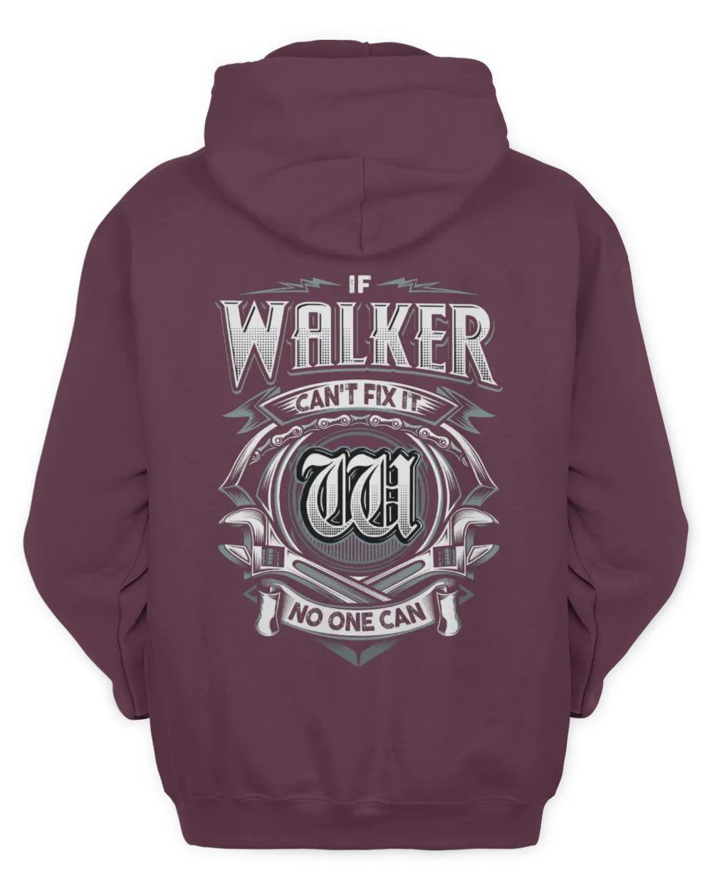 WALKER AP81-K4-626 - Personalized Ahmed Quote Apparel “If Ahmed Can't Fix It, No One Can” - Unisex Hoodie - Maroon
