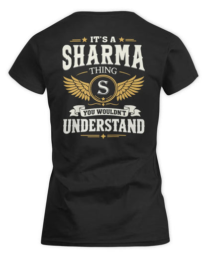 SHARMA KT06-M008 It’s a [NAME] Thing – You Wouldn’t Understand | Personalized Vintage T-Shirt - Women's Standard T-Shirt - Black
