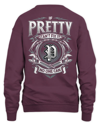 PRETTY AP81-K4-626 - Personalized Ahmed Quote Apparel “If Ahmed Can't Fix It, No One Can” - Unisex Sweatshirt - Maroon