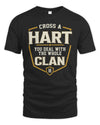 HART NT1-K008 Cross A/An NAME, You Deal With the Whole Clan | Personalized Vintage T-Shirt