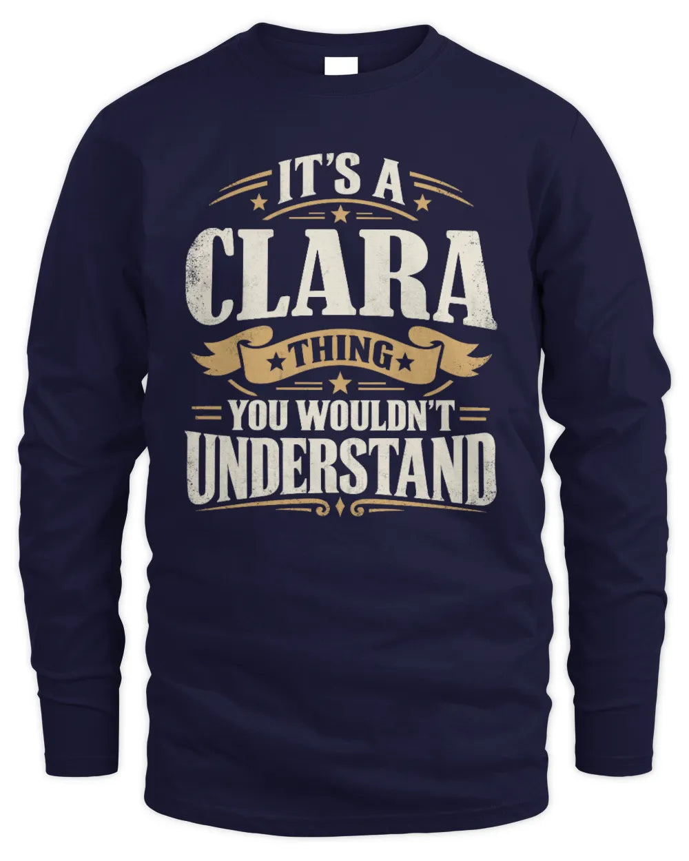 CLARA P08 TH51 - Personalized “It’s a/an [NAME] Thing – You Wouldn’t Understand” Shirt - Men's Long Sleeved T-Shirt - Navy
