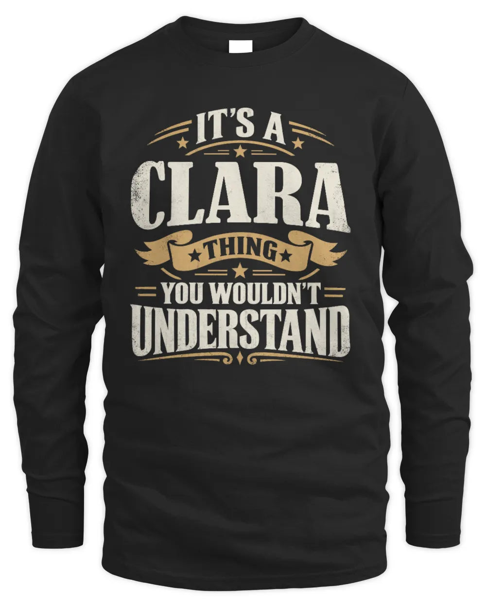 CLARA P08 TH51 - Personalized “It’s a/an [NAME] Thing – You Wouldn’t Understand” Shirt - Men's Long Sleeved T-Shirt - Black