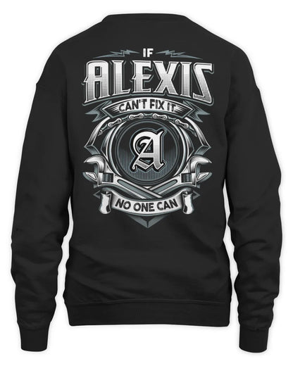 ALEXIS AP81-K4-626 - Personalized Ahmed Quote Apparel “If Ahmed Can't Fix It, No One Can” - Unisex Sweatshirt - Black