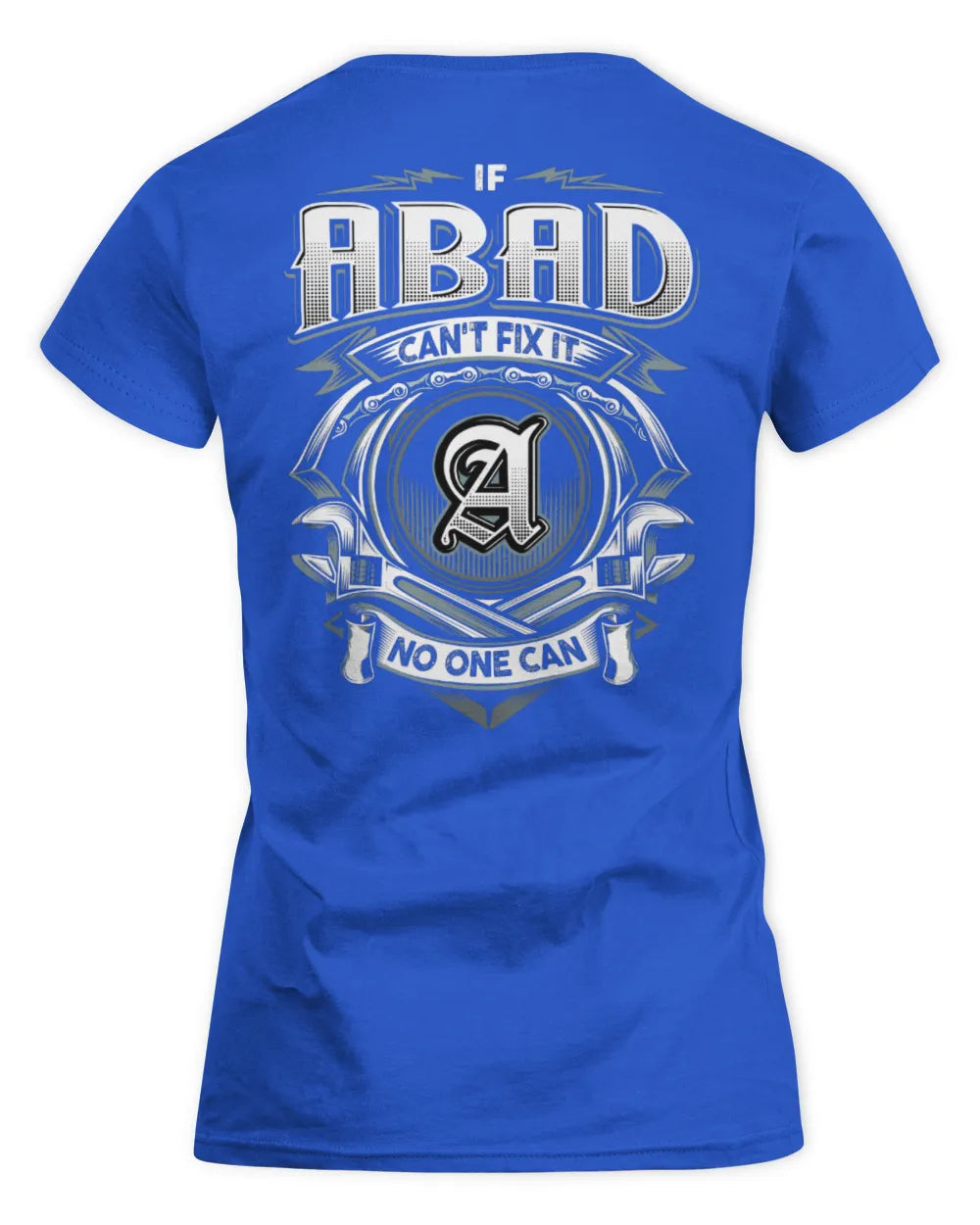 ABAD AP81-K4-626 - Personalized Ahmed Quote Apparel “If Ahmed Can't Fix It, No One Can” - Women's Standard T-Shirt - Royal