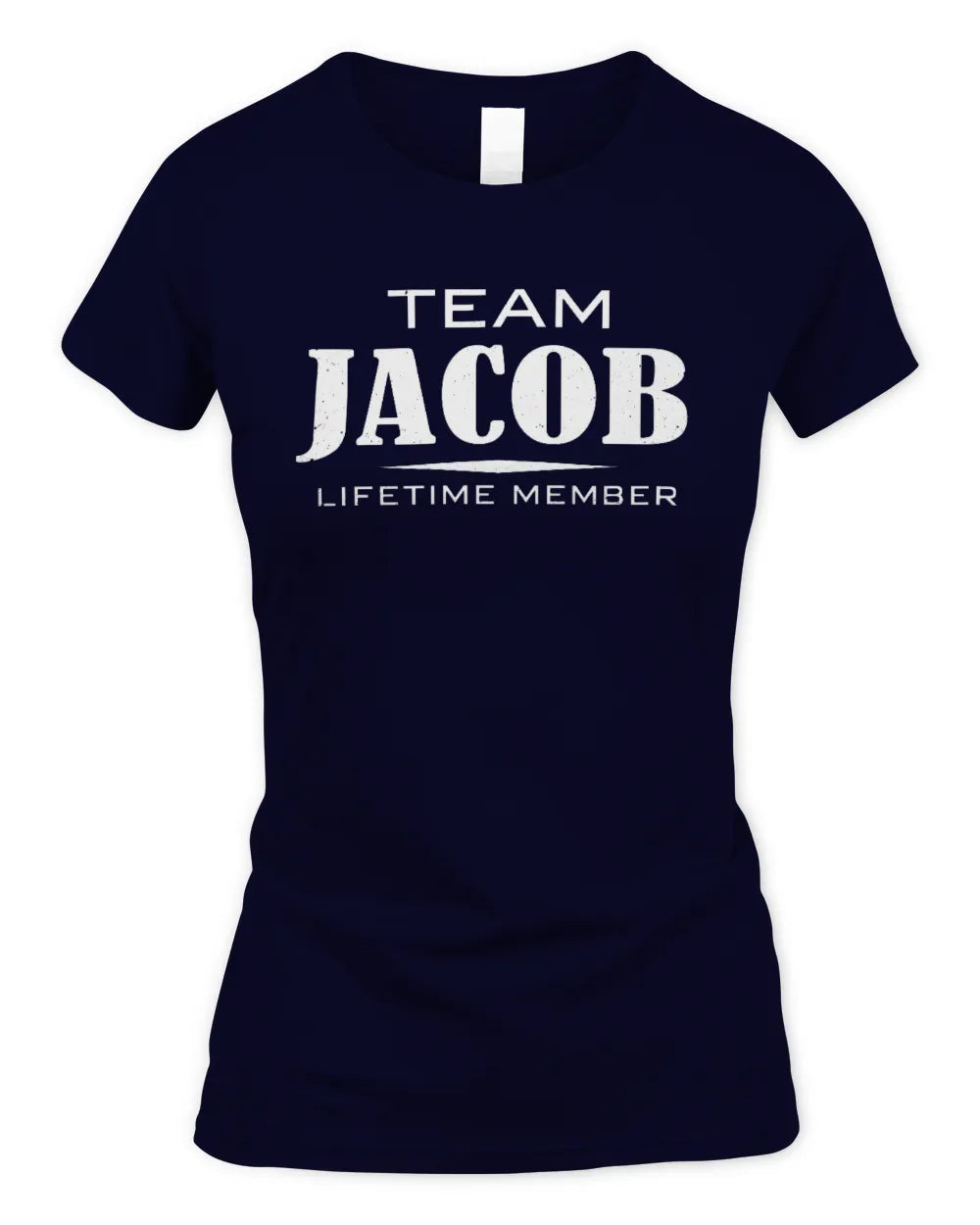 JACOB BL62-K4-128 - Personalized “Team NAME Lifetime Member” - Women's Standard T-Shirt - Navy