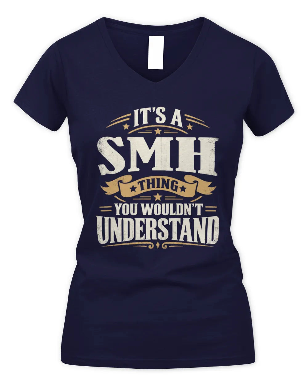SMH P08 TH51 - Personalized “It’s a/an [NAME] Thing – You Wouldn’t Understand” Shirt - Women's V-Neck T-Shirt - Navy