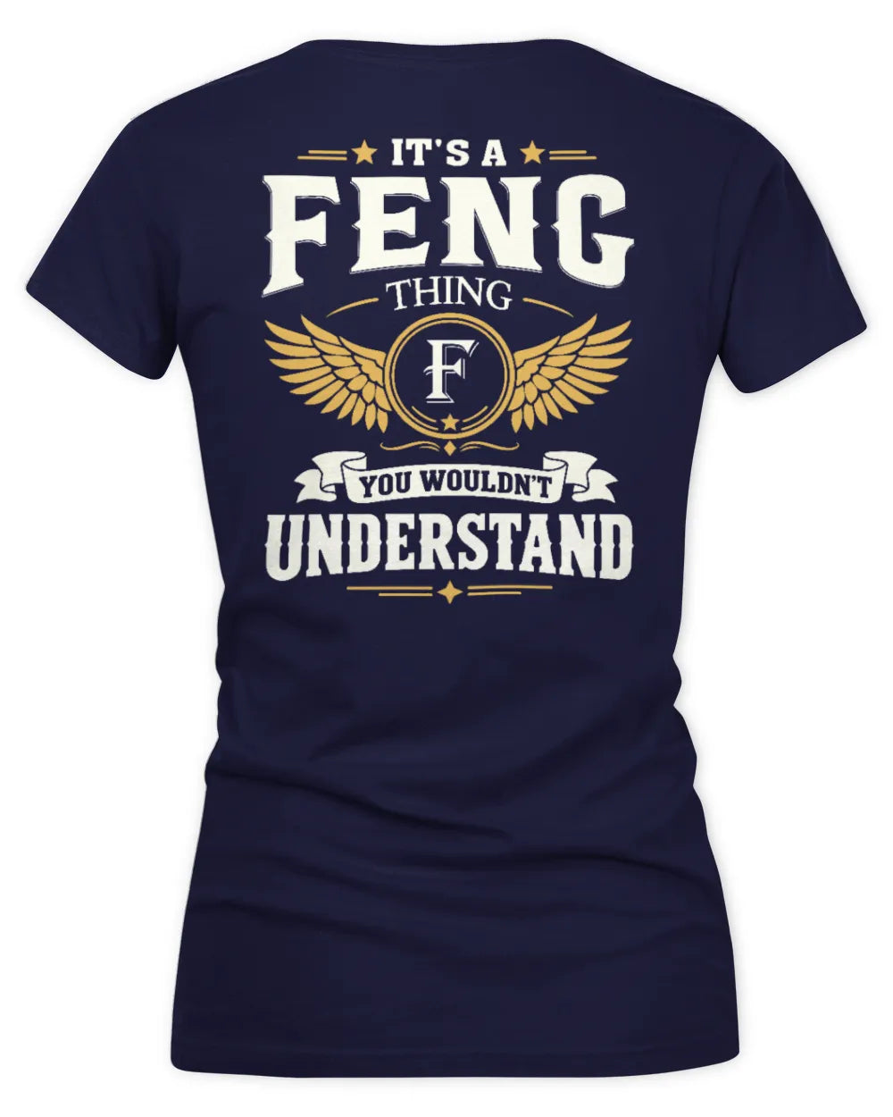 FENG KT06-M008 It’s a [NAME] Thing – You Wouldn’t Understand | Personalized Vintage T-Shirt - Women's V-Neck T-Shirt - Navy